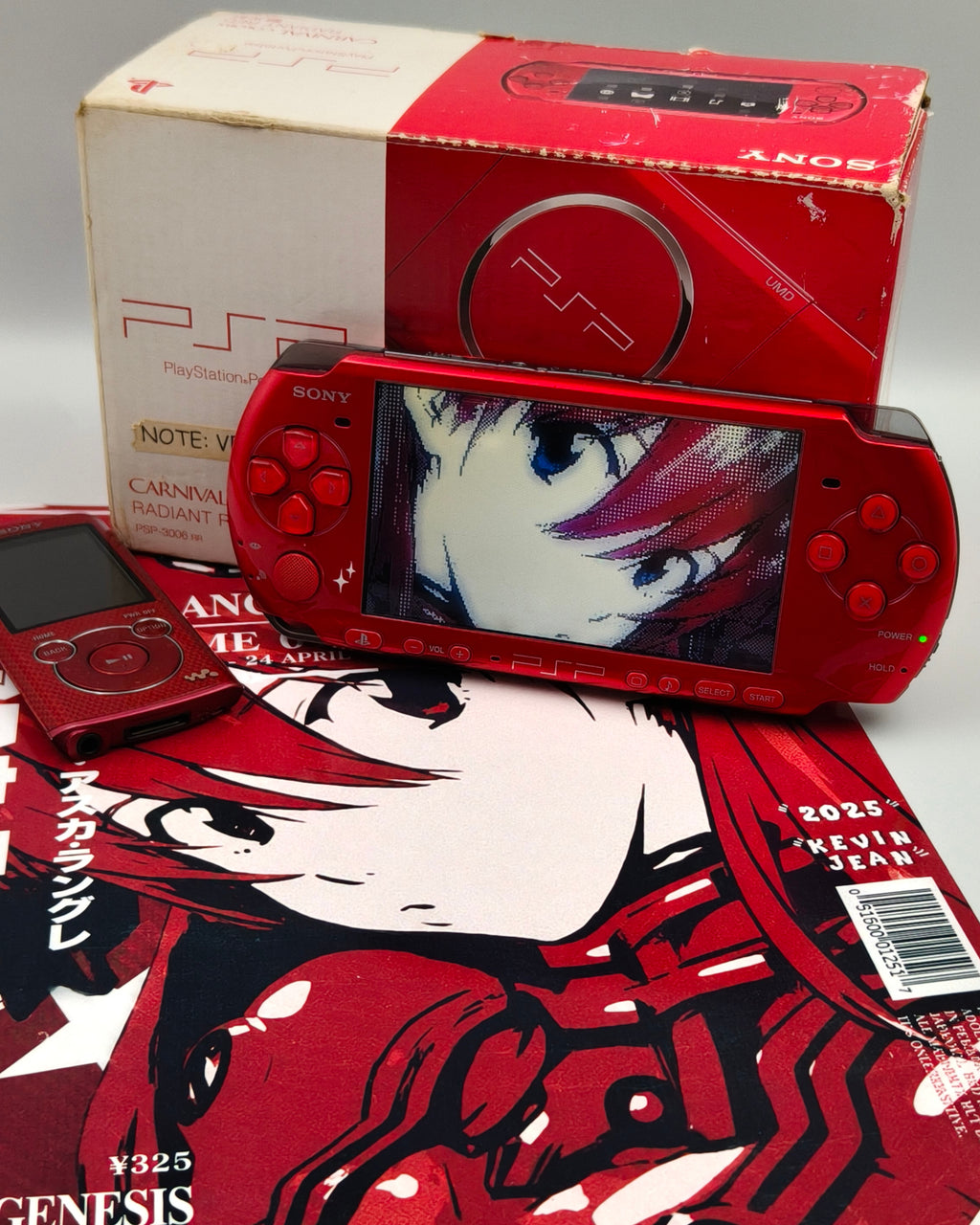 ⋆.˚♱Sony PSP 3000 Carnival Colors Radiant Red.♱ ݁˖