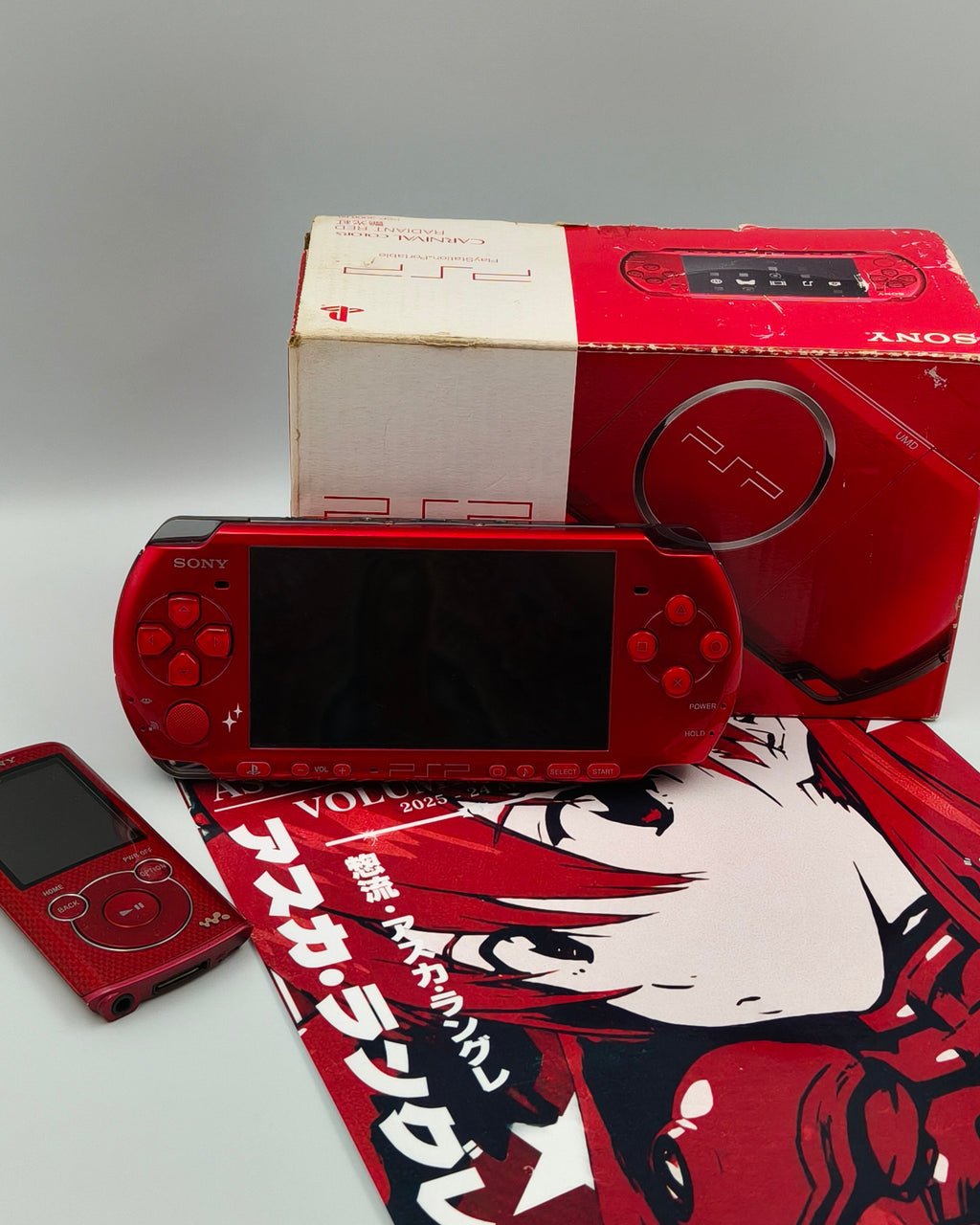 ⋆.˚♱Sony PSP 3000 Carnival Colors Radiant Red.♱ ݁˖