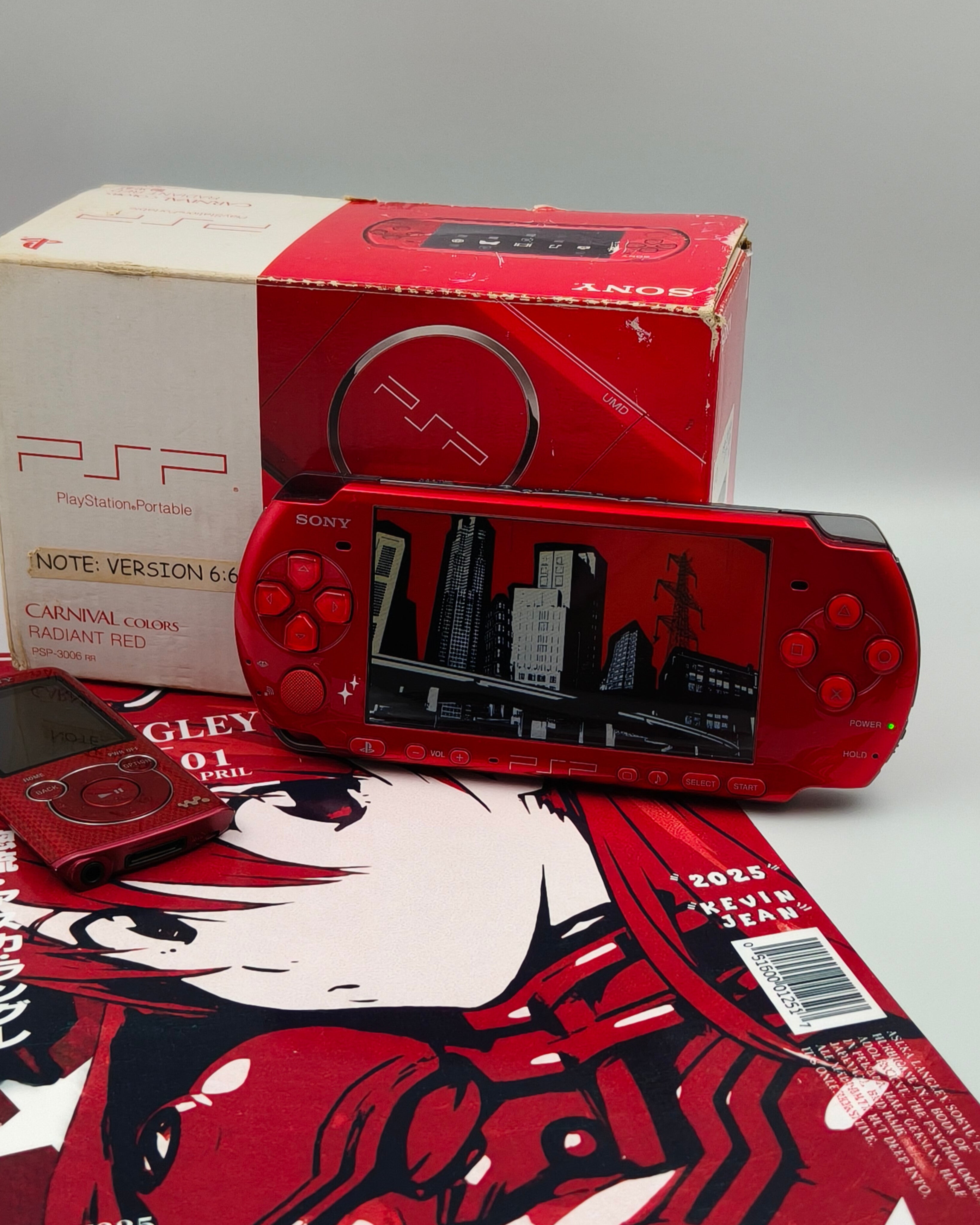 ⋆.˚♱Sony PSP 3000 Carnival Colors Radiant Red.♱ ݁˖