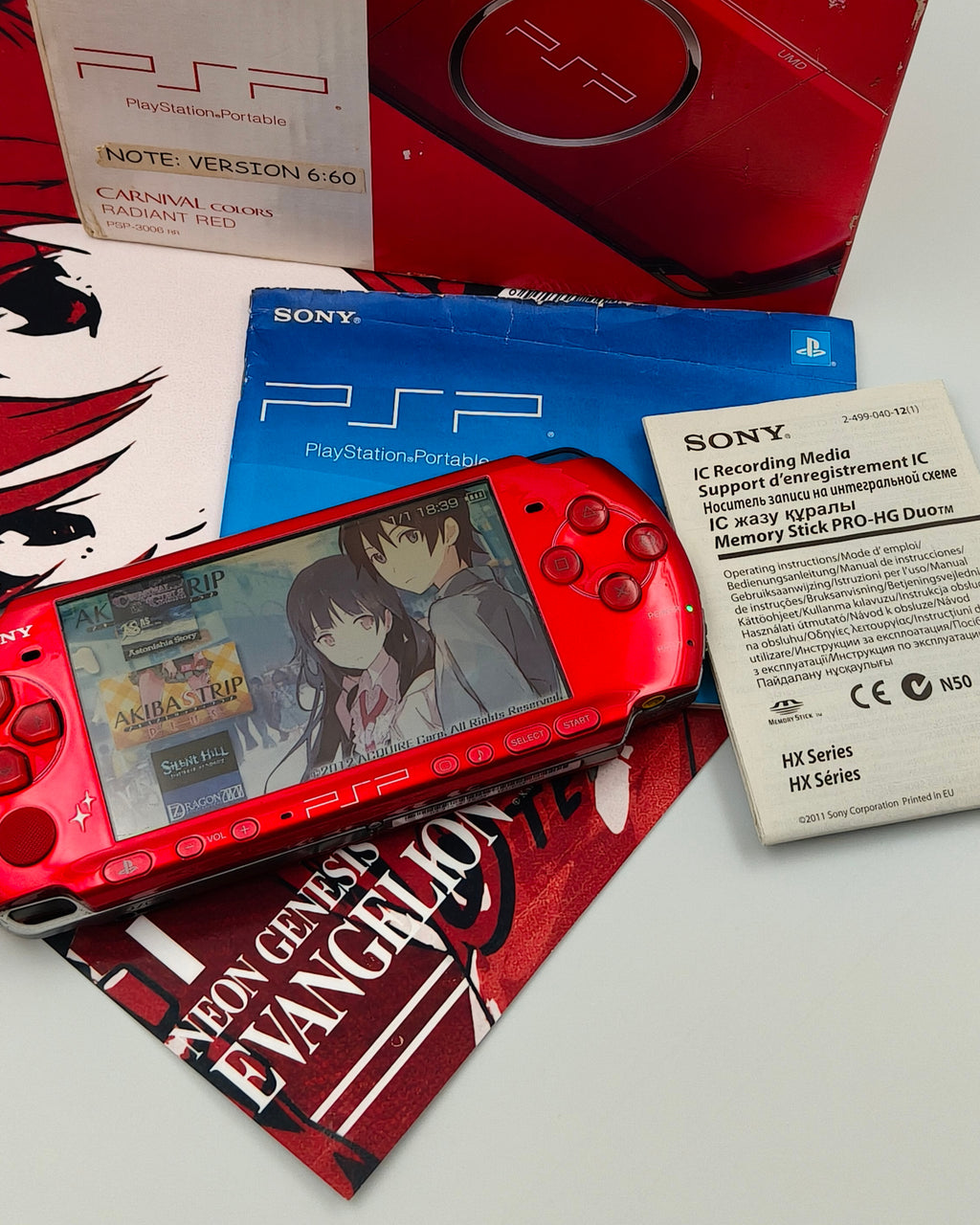 ⋆.˚♱Sony PSP 3000 Carnival Colors Radiant Red.♱ ݁˖