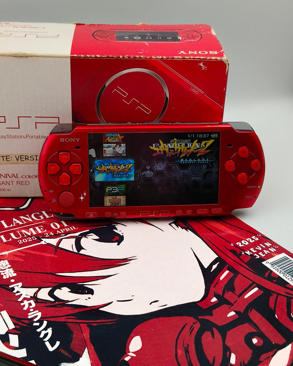 ⋆.˚♱Sony PSP 3000 Carnival Colors Radiant Red.♱ ݁˖
